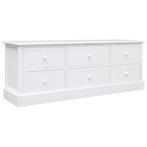 Wit Paulowniahout TV-meubel | Gebruikt | OP = OP, Huis en Inrichting, Kasten | Televisiemeubels, 100 tot 150 cm, Nieuw, Ophalen of Verzenden