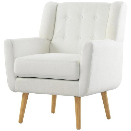 TRUUSK Fauteuil Woonkamer Oorfauteuil Gestoffeerd Getuft Lou, Huis en Inrichting, Banken | Bankstellen, Nieuw, Verzenden
