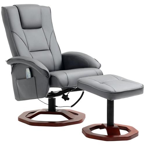 TRUUSK Relaxstoel Massagestoel Met Kruk TV-stoel Met Ligfunc, Huis en Inrichting, Fauteuils, Nieuw, Verzenden