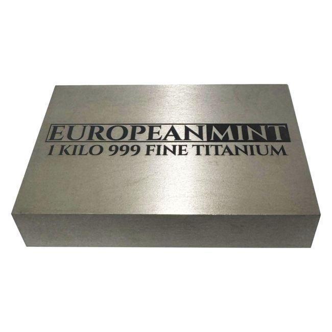 European Mint - Bar - Titanium - 1 kg zuiver titanium, Postzegels en Munten, Edelmetalen en Baren