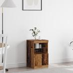 vidaXL Dressoir met LED-verlichting 41x37x67 cm oud, Huis en Inrichting, Kasten | Dressoirs, Verzenden, Nieuw, Overige houtsoorten