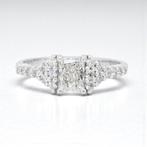 Zonder minimumprijs - Ring - 18 karaat Witgoud - 1.09ct. tw., Nieuw