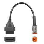 Harley-Davidson 6-pins OBD – 16-pins OBD2 Verloopkabel | Mot, Auto diversen, Autogereedschap, Verzenden, Nieuw