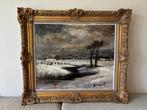 Belgische school (XX) - Winterlandschap, Antiek en Kunst, Kunst | Schilderijen | Klassiek