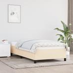 vidaXL Bedframe stof crème 80x200 cm, Huis en Inrichting, Eenpersoons, Verzenden, Nieuw, 80 cm