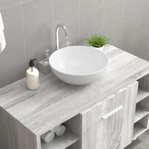 vidaXL Wasbak 28x28x10 cm keramiek wit, Doe-het-zelf en Verbouw, Sanitair, Nieuw, Verzenden