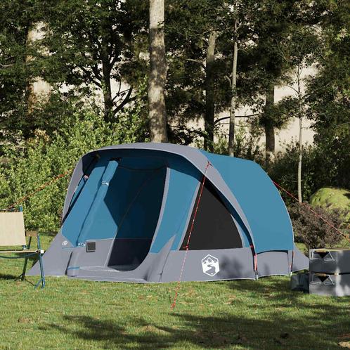 vidaXL Tent 4-persoons waterdicht blauw, Caravans en Kamperen, Tenten, Nieuw, tot en met 2, Verzenden