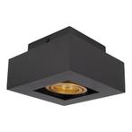 Opbouw spot | Enkel | Gu10 | Zwart / Goud, Huis en Inrichting, Lampen | Spots, Ophalen of Verzenden, Nieuw