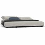 Bedframe massief grenenhout zwart 180x200 cm (Interieur)