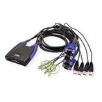 KVM switch | Aten | 4 poorten (USB, VGA), Computers en Software, Pc- en Netwerkkabels, Verzenden, Nieuw