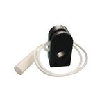 Mini trekschakelaar + trekkoordje - 2A/230V - Zwart, Verzenden, Nieuw