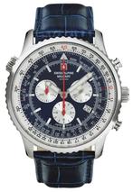 Swiss Alpine Military 7078.9535 chronograaf heren horloge 45, Nieuw, Overige merken, Staal, Polshorloge