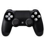 Sony PS4 Controller Dualshock 4 - Zwart met Chrome Zilvere, Ophalen of Verzenden, Zo goed als nieuw, PlayStation 4