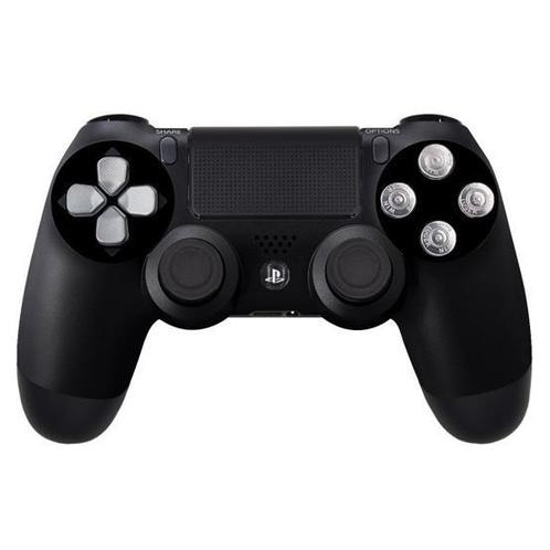 Sony PS4 Controller Dualshock 4 - Zwart met Chrome Zilvere, Spelcomputers en Games, Spelcomputers | Sony PlayStation Consoles | Accessoires