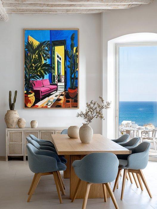 E. García - EL SOFÁ ROSA XL (NO RESERVE), Antiek en Kunst, Kunst | Schilderijen | Modern