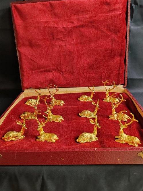 Messensteun (12) - Verguld brons, Antiek en Kunst, Antiek | Meubels | Tafels