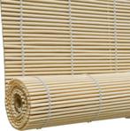 vidaXL Bamboe rolgordijn - 140x220 cm - Naturel bamboe, Tuin en Terras, Zonneschermen, Ophalen of Verzenden, Nieuw