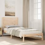 vidaXL Bedframe extra lang zonder matras massief hout 90x210, Huis en Inrichting, Slaapkamer | Bedden, Eenpersoons, Bruin, Verzenden