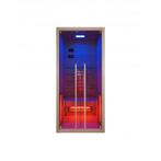 1 persoons infrarood Sauna Ruby 90x100x195cm 1550Watt, Nieuw, Complete sauna, Infrarood, Verzenden