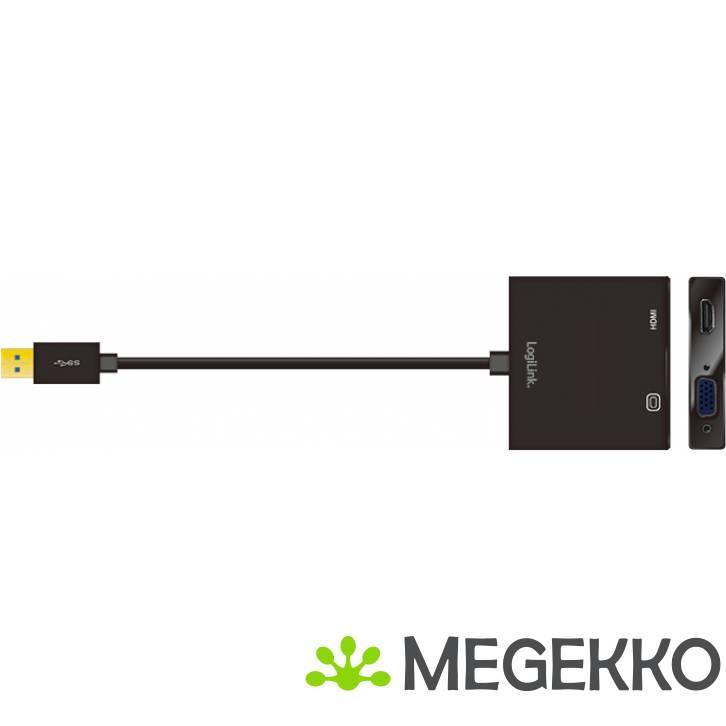LogiLink UA0234 USB naar HDMI/VGA video adapter, Computers en Software, Videokaarten, Nieuw, Verzenden