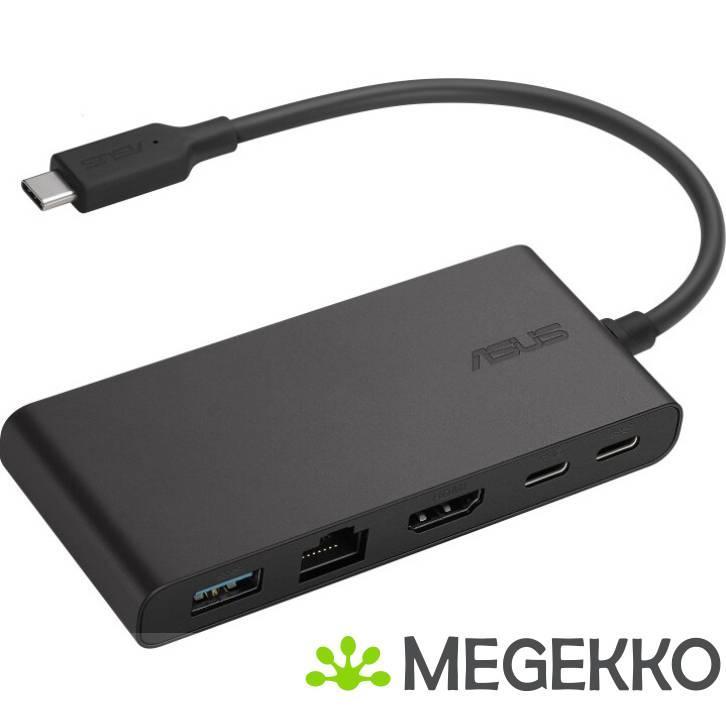 ASUS Dock 4K Bedraad USB 3.2 Gen 2 (3.1 Gen 2) Type-C Zwart, Computers en Software, Windows Laptops, Nieuw, Verzenden