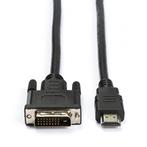 HDMI naar DVI kabel | Nedis | 2 meter, Audio, Tv en Foto, Audiokabels en Televisiekabels, Nieuw, Verzenden
