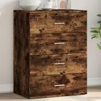 vidaXL Dressoir 60x39x80 cm bewerkt hout gerookt, Verzenden, Nieuw, 50 tot 100 cm, 25 tot 50 cm