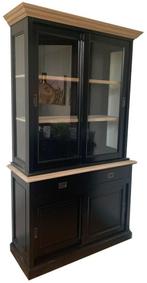 Buffetkast zwart Zaandam 120cm eiken natuur interieur, Huis en Inrichting, Ophalen of Verzenden, Nieuw