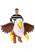 KIMU® Opblaas Kostuum Adelaar Opblaasbaar Pak Vogelpak Masco, Nieuw, Carnaval, Ophalen of Verzenden, Kleding