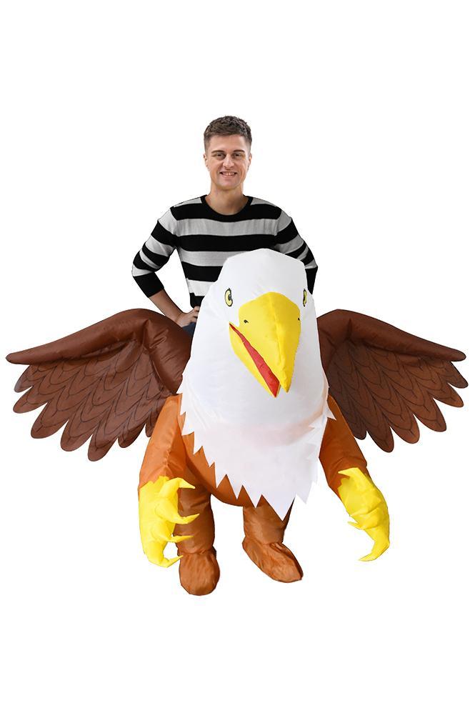 KIMU® Opblaas Kostuum Griffioen Adelaar Opblaasbaar Pak Voge, Kleding | Heren, Carnavalskleding en Feestkleding, Kleding, Nieuw