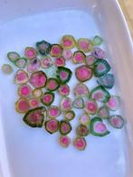 Prachtige watermeloen toermalijn Plakken- 12 g - (40), Verzamelen, Mineralen en Fossielen