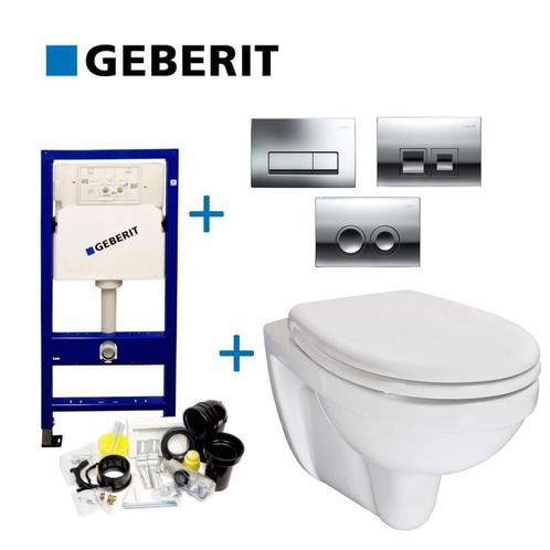 Geberit UP100 Toiletset set02 B&W Compact 47.5 cm met Delta, Doe-het-zelf en Verbouw, Sanitair, Overige typen, Nieuw, Ophalen of Verzenden