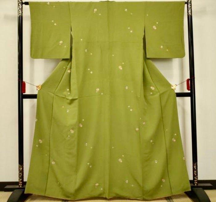 Japanse kimono – Komon-stijl met met de hand geschilderde, Antiek en Kunst, Antiek | Overige Antiek