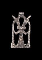 Oude Egypte, Nieuwe rijk Zilver Amulet van Ankh die scepters, Antiek en Kunst