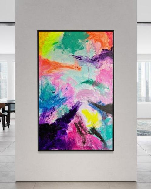 Gunnar Zyl (1988) - Lavender Collision XXL, Antiek en Kunst, Kunst | Schilderijen | Modern