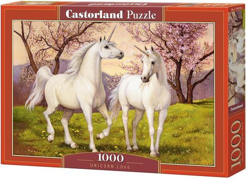 Unicorn Love Puzzel (1000 stukjes) | Castorland - Puzzels, Hobby en Vrije tijd, Denksport en Puzzels, Nieuw, Verzenden