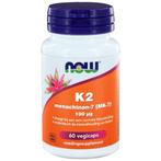 NOW Vitamine K2 Menachinon 7 100 Mcg 60 capsules, Diversen, Nieuw, Verzenden