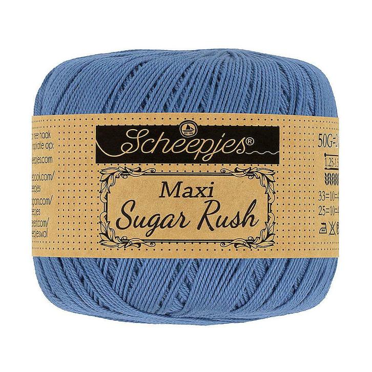 Scheepjes Maxi Sugar Rush - 261 capri blue - Katoen Garen, Hobby en Vrije tijd, Breien en Haken, Ophalen of Verzenden