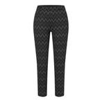MAC • zwarte pantalon Claris zig zag • 36, Kleding | Dames, Verzenden, Zwart, MAC, Nieuw