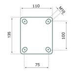 Tarsus Zwenkwiel met Rem - Ø 160 mm - Stalen Velg - Massi.., Ophalen of Verzenden, Nieuw
