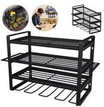 4-Laags Gereedschapsrek – Wand Organizer met Boormachinehoud, Verzenden, Nieuw