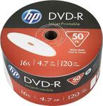 HP | DVD-R | 4.7 GB | Inkjet Printable | 50 stuks, Nieuw, Verzenden