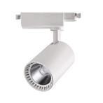 LED Railverlichting - 10W Rond - 4200K - Wit Aluminium, Huis en Inrichting, Lampen | Spots, Metaal of Aluminium, Nieuw, Ophalen of Verzenden