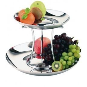 Luxe RVS Fruit Etagère | 2 Etages, Zakelijke goederen, Horeca | Overige, Verzenden