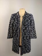 Mango navy and white textured knit coat, Verzenden, Nieuw