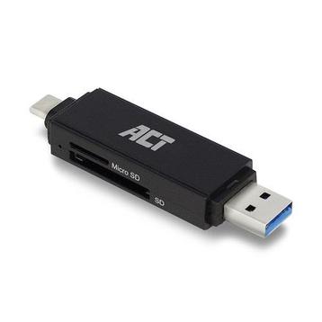 ACT | Kaartlezer | Extern | USB 3.1 | Gen1 | Type-C | Type-A