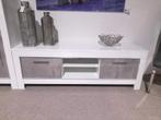 TV meubel Medium Marknesse Wit/Marmer - tv-meubels, Nieuw, Overige materialen