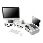 [en.casa] Monitorstandaard verhoger Vilppula wit, Computers en Software, Laptopstandaarden, Nieuw, Verzenden