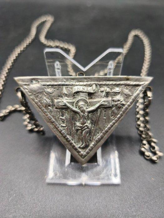 Reliekhouder - Zilver - 1750-1800, Antiek en Kunst, Kunst | Niet-Westerse kunst