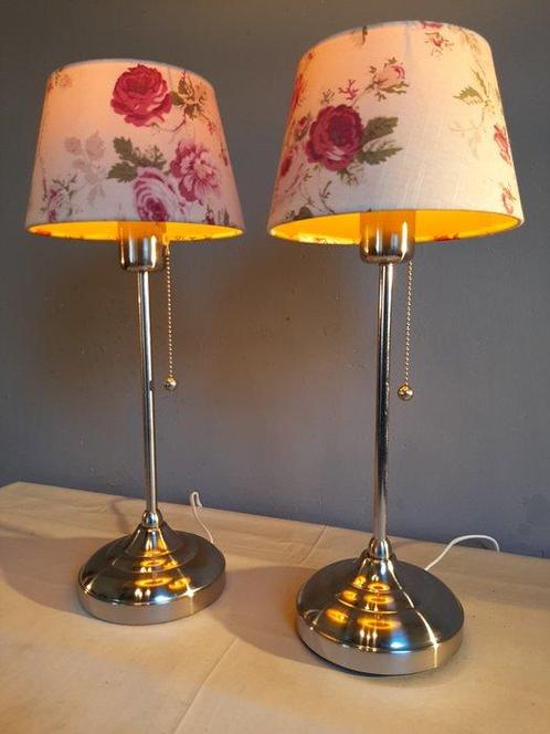 Bureaulamp (2) - Metal - Trekschakelaar/Tafellamp, Antiek en Kunst, Curiosa en Brocante
